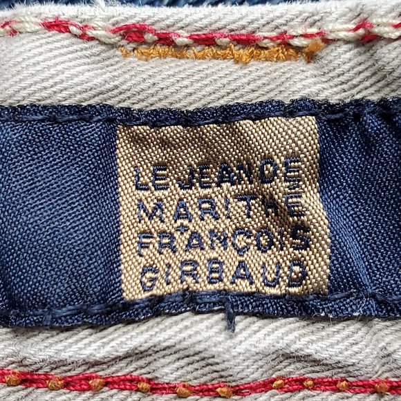 Vintage Marithe Francois Girbaud Medium Wash Wide Legs Jeans Size 34M - Picture 12 of 15